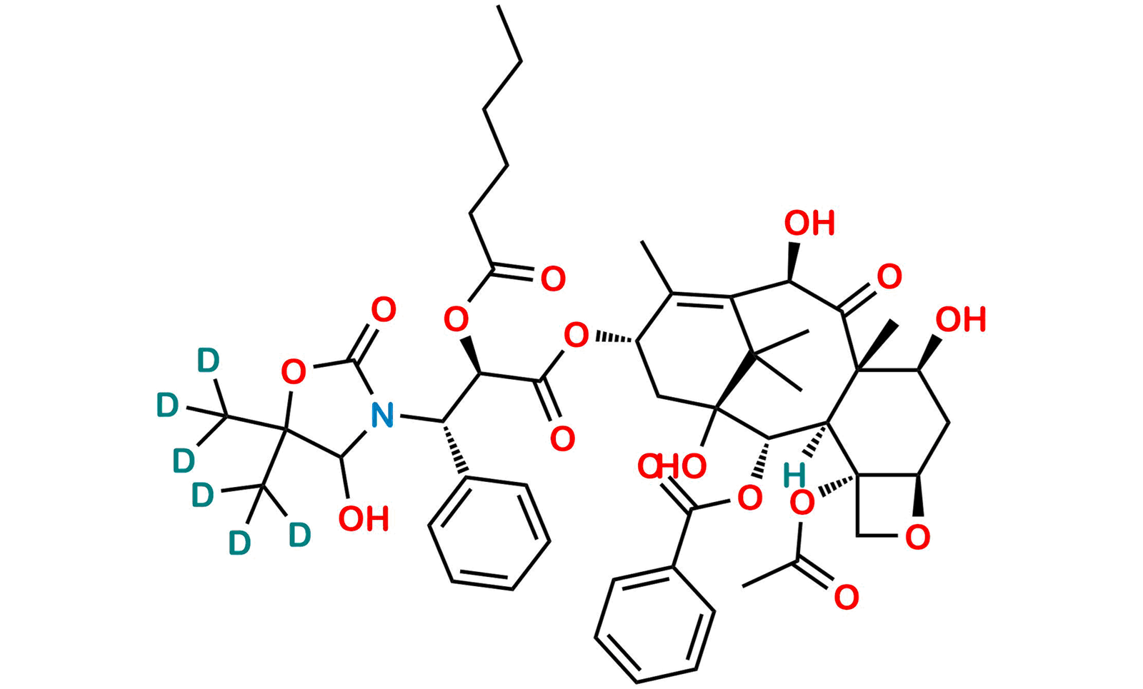 Hexanoyl Docetaxel Metabolites M1 and M3-d6 (Mixture of Diastereomers)